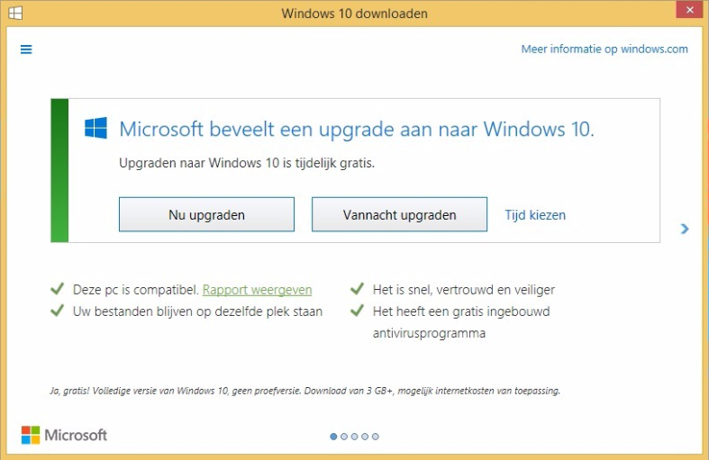 Microsoft pusht Windows 10 upgrade